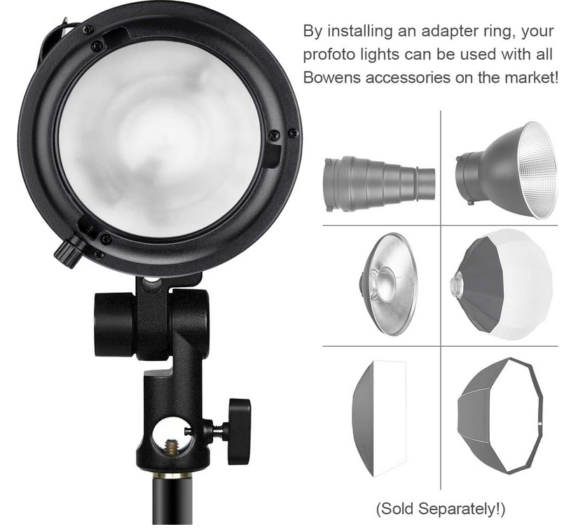 Photo Studio Profoto Speedring to Bowens Mount Converter Monolight Interchangeable Adapter Ring